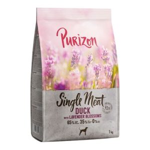 Purizon Single Meat Adult Anatra con mela e fiori di lavanda per cane - 1 kg