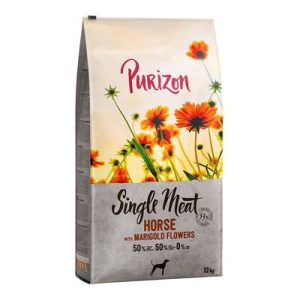 Purizon Single Meat Adult Cavallo patate dolci e fiori di calendula per cani - 12 kg