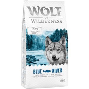 Multipack risparmio! 2 x 12 kg Wolf of Wilderness Crocchette senza cereali per cane