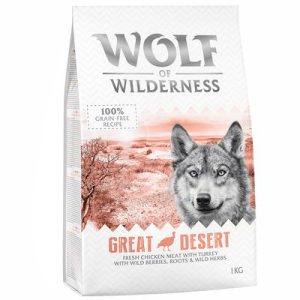 Wolf of Wilderness Adult "Great Desert" - Tacchino - 1 kg