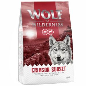 Wolf of Wilderness "Crimson Sunset" - Agnello & Capra - 5 kg