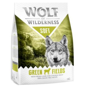 Wolf of Wilderness Soft - Green Fields Agnello Crocchette per cani - Set %: 2 x 12 kg