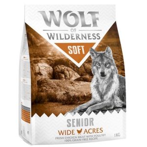 Wolf of Wilderness Senior Soft - Wide Acres Pollo Crocchette per cani - 5 kg (5 x 1 kg)