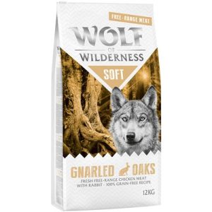 Multipack risparmio! 2 x 12 kg Wolf of Wilderness Adult Soft Crocchette semi-umide per cani