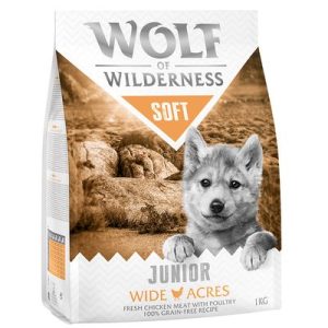 Wolf of Wilderness Junior Soft - Wide Acres Pollo Crocchette per cani - 5 kg (5 x 1 kg)