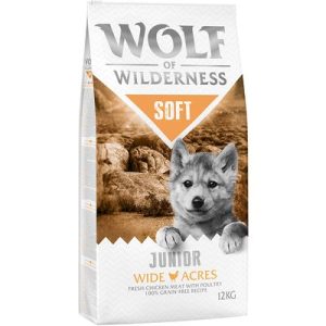Wolf of Wilderness Junior Soft - Wide Acres Pollo Crocchette per cani - 5 kg (5 x 1 kg)