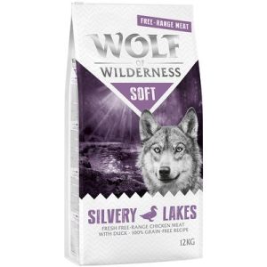 Multipack risparmio! 2 x 12 kg Wolf of Wilderness Adult Soft Crocchette semi-umide per cani